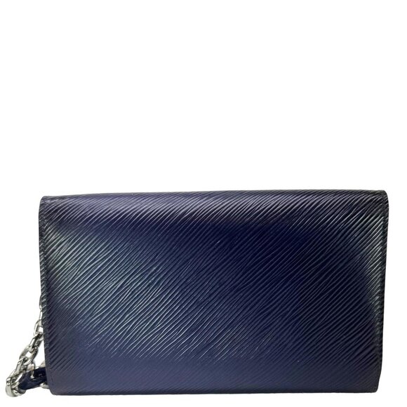 Louis Vuitton Twist Sequins Epi Leather Chain Wallet Purple - Picture 4 of 9